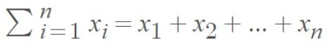 Summation formula